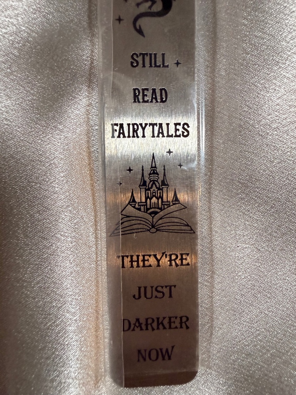 AEOUYS Metal Bookmark Dark Romance I Still Read Fairytales Gothic Book Lover New